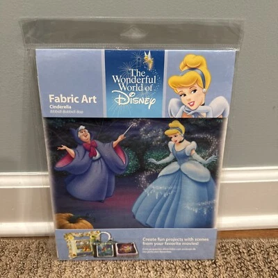 The Wonderful World of Disney Fabric Art Cinderella Fairy Godmother 2006 New - Image 1 of 2