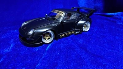 1/18 AUTOart Porsche 993 RWB Natty Dread negro mate sin caja de Japón 78154 Foto 1 de 4