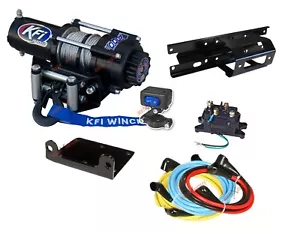 Polaris 500 Sportsman 2005-2010 Winch and Mount Plate Kit 2000 lbs KFI ATV - Picture 1 of 4