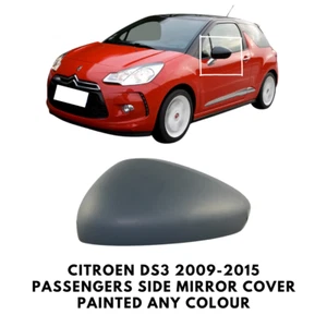 Door Wing Mirror Cover Painted For Citroen DS3 2009-2015 Passengers Side Left - Picture 1 of 4
