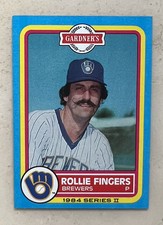 ROLLIE FINGERS  Milwaukee Brewers 1984 TOPPS GARDNER'S SERIES II #6