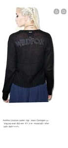 Wildfox White Label Black Ballet High Waist Cardigan Size Small - Picture 1 of 3