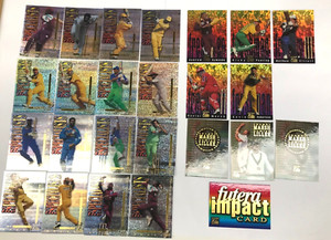 1996 Futera Cricket Elite Card COMPLETE CHASE CARD COLLECTION "SAMPLE" CARD SET