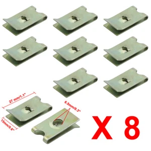 8 piezas Sujetador de tornillo de metal Parachoques Guardabarros Remaches Panel Remaches Clips - Imagen 1 de 3