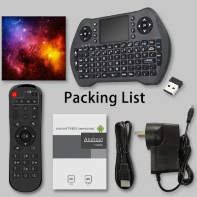 W2 Android 12 4GB RAM 64GB ROM BT 4.2 5G/2.4G WF Support 4K TV With Keyboard - Image 1 of 4