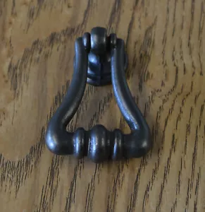 Single Good Quality small Antique Brass drop Handle, 54mm * 35mm with Screw - Picture 1 of 2