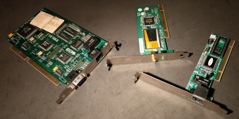 Netzwerkkarten BRI-2M DIVA Eicon Diehl 16-Bit ISA, Gigaset WLAN, Belkin 100TX - Bild 1 von 1