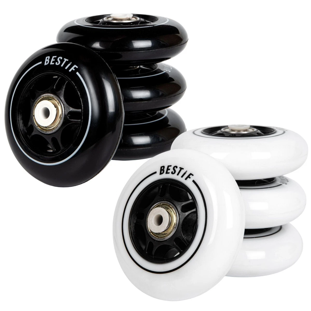 TGM Skate Rollen 80 Mm, Härte 89A – Für Inline Skates, ABEC 9 Kugellager, Grün, Langlebig