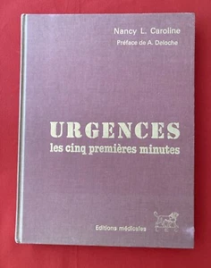 Emergencies Five First Minutes Nancy L. Caroline 1980 Good Condition Book - Picture 1 of 7