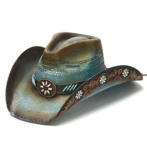 Stampede Hats - Turquoise Fox Cowboy Hat - Picture 1 of 6