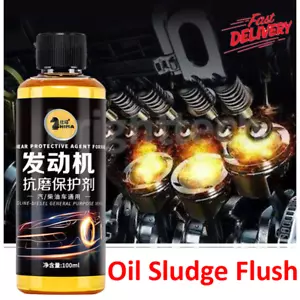 Oil Sludge Flush 100ml Car Vehicle Engine Cleaner Deep Cleaning Multipurposes - Picture 1 of 11