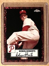 2021 Topps Chrome Platinum Anniversary ROBIN ROBERTS /5 Black-Red 70th Mini 💎s