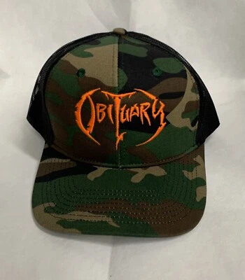 Sombrero Obituario Camuflaje Serie Cazador Death Metal Nuevo Foto 1 de 4