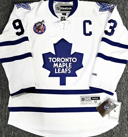 MEN-NWT-M DOUG GILMOUR TORONTO MAPLE LEAFS 1993 CUP PATCH ROAD REEBOK NHL JERSEY Cover