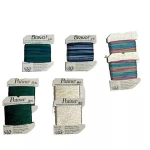 Bravo and Patina Needlework Thread Cross Stitch / Needlepoint 15 yds lot of 8 - Picture 1 of 4