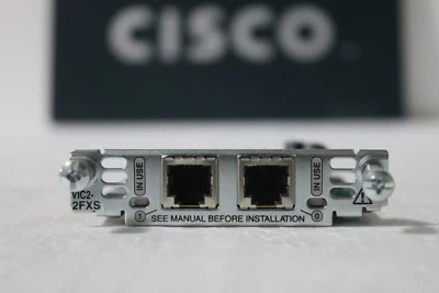 VIC2-2FXS, CISCO TWO-PORT VOICE INTERFACE CARD - FXS 60 day warranty - Image 1 of 3