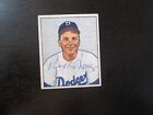 1950 Bowman # 222 Bobby Morgan carte automatique signée (M2) Brooklyn Dodgers
