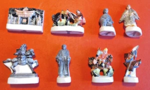 * 1 SET MIT 8 GLÄNZENDEN FEVES - LES SAMURAIS - ..Ref. HK 04 - Bild 1 von 2