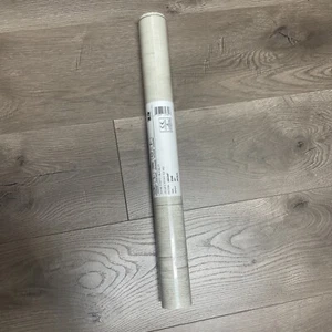 York Pre-Pasted Wallcoverings ZB3347 Wide Wooden Planks Wallpaper Gray Off White - Picture 1 of 6