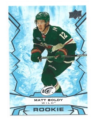 2022-23 Upper Deck Ice Base Rookies Beniers, Boldy, Power, Slafkovsky You Pick!! - Image 1 of 4