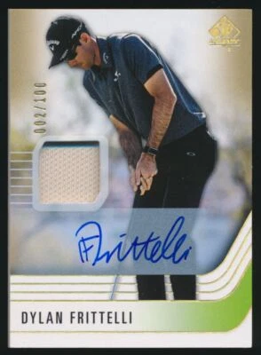 2021 SP Authentic Golf Limited Autograph #47 Dylan Frittelli RC Auto 002/100 - Image 1 of 2