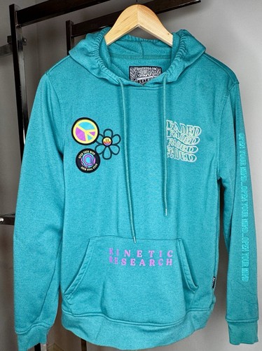 VETEMENTS Felpa con cappuccio uomo verde marchio Brooklyn taglia M