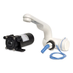 COMBO GRIFO Y BOMBA SHURFLO 12VDC 1.0GPM ACCESORIOS 3/8" - Imagen 1 de 1