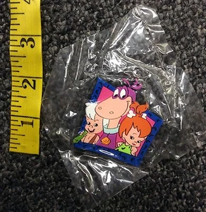 1995 Hanna Barbera The Flintstones Dino Pebbles Bamm Bamm Rubber Magnet NIP - Picture 1 of 2