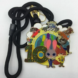 Shanghai Disney Pin SHDL 2023 Zootopia Nick Judy Family Large Pin with Sling - Bild 1 von 4