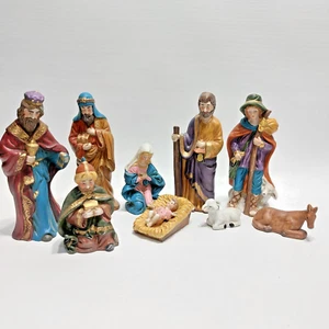 Weihnachtskrippenfiguren 9 Stück China - Bild 1 von 9