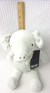 NoJo Rustic Farmhouse Super Soft Plush Animal Lovey "Pickles" the Pig - Gray NWT - Picture 1 of 8