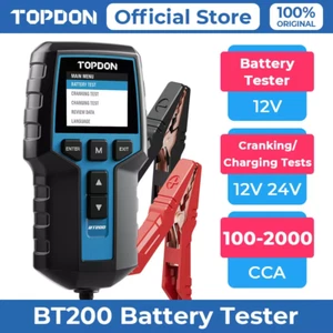 TOPDON BT200 Car Battery Load Tester 12V 24V Charging Cranking System Analyzer - Picture 1 of 10