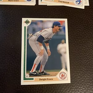 1991 Upper Deck #549 Dwight Evans Boston Red Sox - Picture 1 of 2