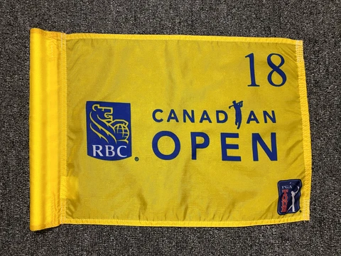 RBC CANADIAN OPEN TOURNAMENT FLAG 18TH HOLE -  NICK TAYLOR CHAMPION HISTORY MADE Cover
