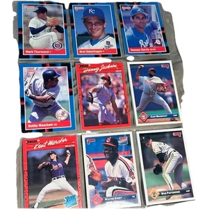 Lote de tarjetas de béisbol vintage conjunto de 18 Don Russ años 80 Bob Patterson Danny Jackson - Imagen 1 de 2