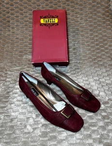 Van Eli Castalia dunkelrote Damenschuhe elegante Schuhe Größe 12WW - Bild 1 von 14
