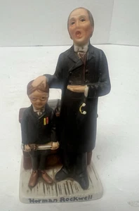 Norman Rockwell THE SCHOOL MASTER Figurine June 26, 1926 NR-210 4 1/4" Ceramic  - Bild 1 von 7