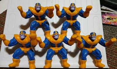 5x Figura de acción vintage de goma PVC Marvel Thanos 1991 #40 miniaturas de 2,5" de colección  Foto 1 de 4