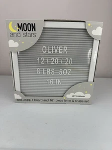 Moon and Stars Letterboard includes 1 board and 164 piece letter and shape set - Picture 1 of 4