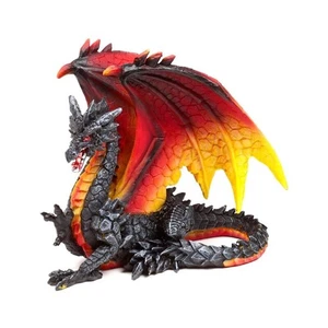 Dark Legends Defender of the Night Obsidian Fire Dragon Ornament  - NEW UK - Picture 1 of 3