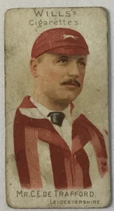 Will’s Cricketers 1901 (with Vignettes) No 11 - Mr C.E. De Trafford. - Picture 1 of 2