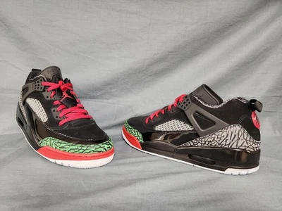Nike Мужская Jordan Spizike низкий кроссовок черный красный зеленый размер 11 новый без коробки! - Изображение 1 из 4