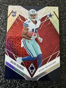 2022 Panini Phoenix #131 Jalen Tolbert Cowboys Red Mojo RC Rookie Card #5/10 - Foto 1 di 4