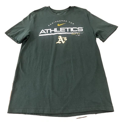 Camisa masculina manga curta Nike Oakland Athletics tamanho médio nova com etiquetas - Imagem 1 de 4