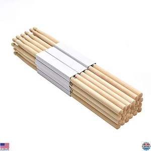 Baquetas con punta de madera de arce FF Elaine 5A - ¡12 pares para un rendimiento máximo! - Imagen 1 de 7