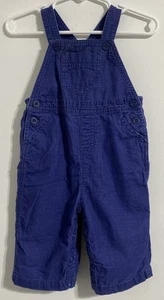 Pottery Barn Kids Overalls 3-6 Months Blue Corduroy 100% Cotton Baby Boys Girls - Picture 1 of 9