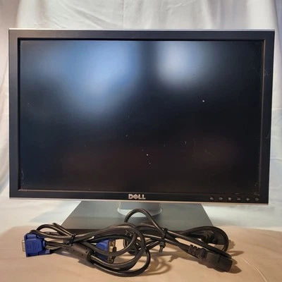 Dell 2007WFPB 20" LCD Monitor With Adjustable Stand And Cords 1680 X 1050 READ - Image 1 of 4