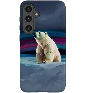 For Samsung Galaxy S24 Tough Protective Cover, Polar Bear - Picture 1 of 11