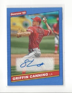 2020 Donruss Retro '86 Firme Griffin Canning AUTOGRAFO Angeli - Foto 1 di 2