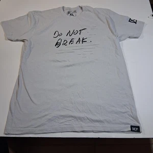 Men's DEFCOR Defcor Size XL Short Sleeve T-shirt Gray Crewneck Do Not Break - Picture 1 of 3
